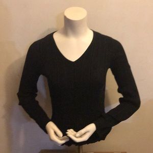 Liz Claiborne black Breckinridge sweater